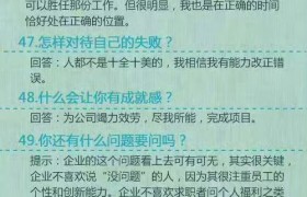 求职必备！经典50题教你变“面霸”