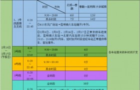 @所有人 昆明地铁运营时间有变化